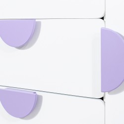Armário Infantil Mobili Rebecca Elyra 77x100x40 cm MDF Pinho Branco Roxo