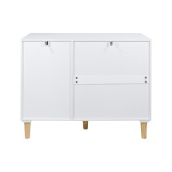 Armário Infantil Mobili Rebecca Elyra 77x100x40 cm MDF Pinho Branco Roxo