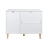 Armário Infantil Mobili Rebecca Elyra 77x100x40 cm MDF Pinho Branco Roxo