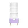 Bibliothèque pour Enfants Mobili Rebecca Melia 143x60x48 cm MDF Pin Blanc Violet