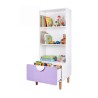 Bibliothèque pour Enfants Mobili Rebecca Melia 143x60x48 cm MDF Pin Blanc Violet