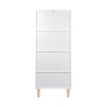 Bibliothèque pour Enfants Mobili Rebecca Melia 143x60x48 cm MDF Pin Blanc Violet