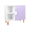 Armários Infantis Mobili Rebecca Virea 77x80x40 cm MDF Pinho Branco Roxo