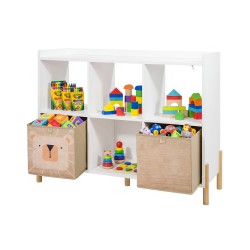 Armário Infantil Mobili Rebecca Timo 78x98,5x30 cm MDF Pinho Branco