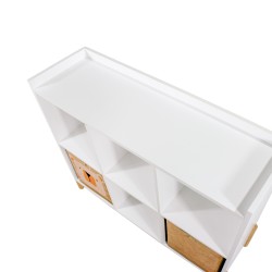Armário Infantil Mobili Rebecca Timo 78x98,5x30 cm MDF Pinho Branco