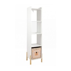 Armário Infantil Mobili Rebecca Nilo 140x33x30 cm MDF Pinho Branco