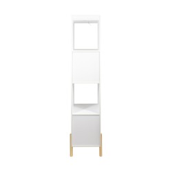 Armário Infantil Mobili Rebecca Nilo 140x33x30 cm MDF Pinho Branco