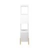 Armário Infantil Mobili Rebecca Nilo 140x33x30 cm MDF Pinho Branco
