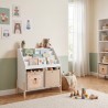 Boekenkast voor Kinderen Mobili Rebecca Milo 70x65,5x30 cm MDF Grenen Wit