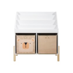 Boekenkast voor Kinderen Mobili Rebecca Milo 70x65,5x30 cm MDF Grenen Wit
