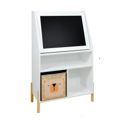 Armário Infantil com Quadro de Giz Mobili Rebecca Elio 105x65,5x30 cm MDF Pinho Branco