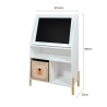 Armário Infantil com Quadro de Giz Mobili Rebecca Elio 105x65,5x30 cm MDF Pinho Branco