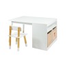Kindertafel en Stoelen Mobili Rebecca Lino 53x90x60 cm MDF Grenen Wit