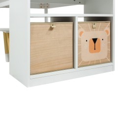 Kindertafel en Stoelen Mobili Rebecca Lino 53x90x60 cm MDF Grenen Wit