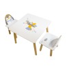 Kindertafel en Stoelen Mobili Rebecca Piko 43,5x55x55 cm MDF Grenen Wit