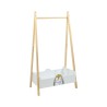 Cabide Infantil Mobili Rebecca Nuki 120x60x35 cm MDF Pinho Branco