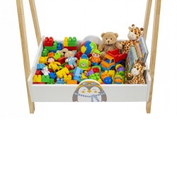 Cabide Infantil Mobili Rebecca Nuki 120x60x35 cm MDF Pinho Branco