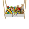 Cabide Infantil Mobili Rebecca Nuki 120x60x35 cm MDF Pinho Branco
