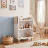 Bibliothèque pour Enfants Mobili Rebecca Kimo 86x55x30 cm MDF Pin Blanc
