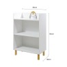 Bibliothèque pour Enfants Mobili Rebecca Kimo 86x55x30 cm MDF Pin Blanc