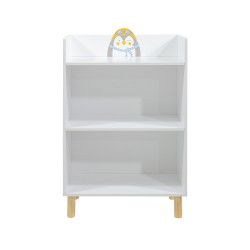 Bibliothèque pour Enfants Mobili Rebecca Kimo 86x55x30 cm MDF Pin Blanc