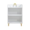Bibliothèque pour Enfants Mobili Rebecca Kimo 86x55x30 cm MDF Pin Blanc