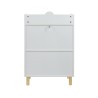 Bibliothèque pour Enfants Mobili Rebecca Kimo 86x55x30 cm MDF Pin Blanc