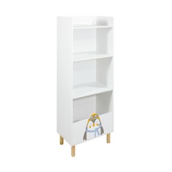 Bibliothèque pour Enfants Mobili Rebecca Nanu 118x47x30 cm MDF Pin Blanc