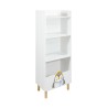 Bibliothèque pour Enfants Mobili Rebecca Nanu 118x47x30 cm MDF Pin Blanc