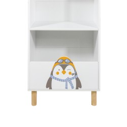 Bibliothèque pour Enfants Mobili Rebecca Nanu 118x47x30 cm MDF Pin Blanc