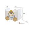 Coffre de Rangement pour Enfants Mobili Rebecca Kipi 36x42x33,5 cm MDF Pin Blanc