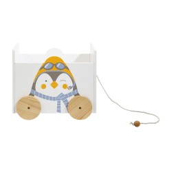 Coffre de Rangement pour Enfants Mobili Rebecca Kipi 36x42x33,5 cm MDF Pin Blanc