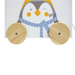 Coffre de Rangement pour Enfants Mobili Rebecca Kipi 36x42x33,5 cm MDF Pin Blanc