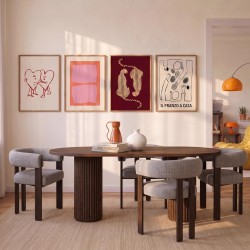 2er-Set Wohnzimmerstühle Mobili Rebecca Mirea 72,5x66,5x59,5 cm Polyester Stahl Beige