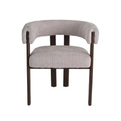 2er-Set Wohnzimmerstühle Mobili Rebecca Mirea 72,5x66,5x59,5 cm Polyester Stahl Beige