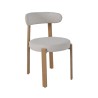 2er-Set Wohnzimmerstühle Mobili Rebecca Eidan 80x51x55 cm Polyester Stahl Beige