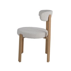 2er-Set Wohnzimmerstühle Mobili Rebecca Eidan 80x51x55 cm Polyester Stahl Beige