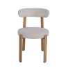 2er-Set Wohnzimmerstühle Mobili Rebecca Eidan 80x51x55 cm Polyester Stahl Beige