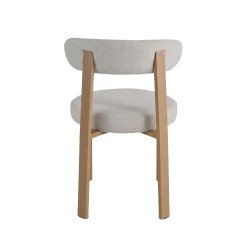 2er-Set Wohnzimmerstühle Mobili Rebecca Eidan 80x51x55 cm Polyester Stahl Beige