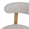 2er-Set Wohnzimmerstühle Mobili Rebecca Eidan 80x51x55 cm Polyester Stahl Beige
