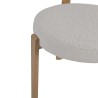2er-Set Wohnzimmerstühle Mobili Rebecca Eidan 80x51x55 cm Polyester Stahl Beige