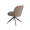 2er-Set Wohnzimmerstühle Mobili Rebecca Kael 81,5x53x63 cm Polyester Stahl Braun