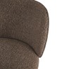 2er-Set Wohnzimmerstühle Mobili Rebecca Kael 81,5x53x63 cm Polyester Stahl Braun